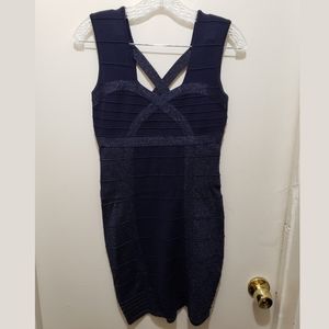 Gorgeous Sparkle Navy Bodycon Dress